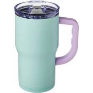 Mint Green and Lavender Tumbler with Handle, and Other Colours! NEW! 19$ ☕️